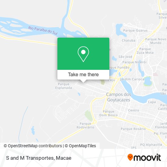 S and M Transportes map