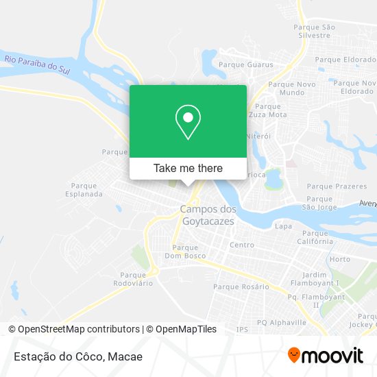 Estação do Côco map