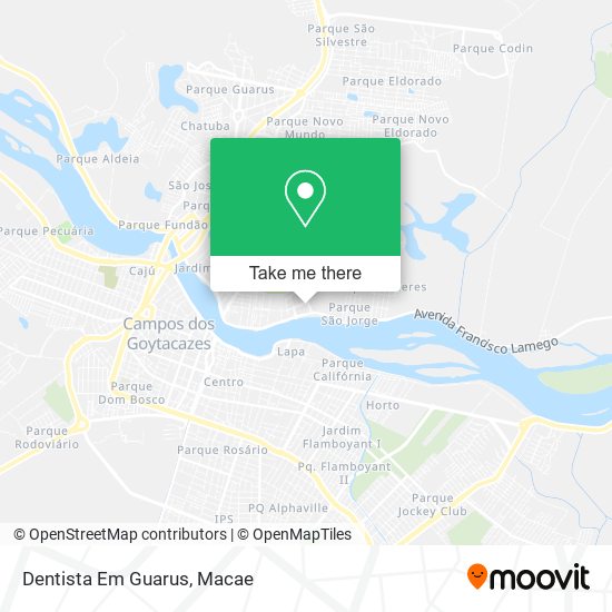 Dentista Em Guarus map