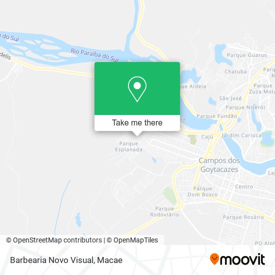 Barbearia Novo Visual map