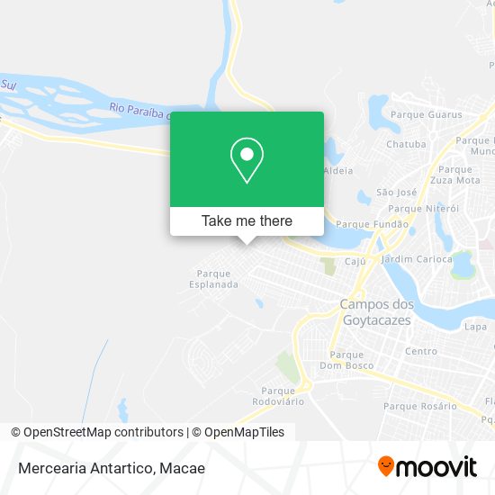 Mercearia Antartico map
