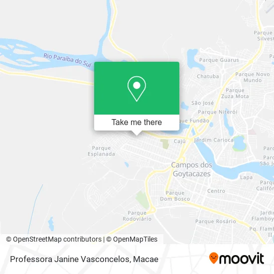 Professora Janine Vasconcelos map