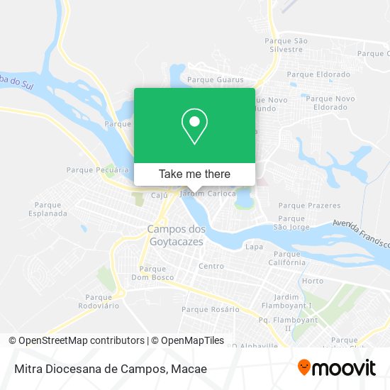 Mitra Diocesana de Campos map