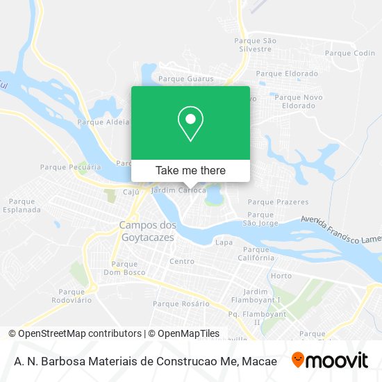 A. N. Barbosa Materiais de Construcao Me map