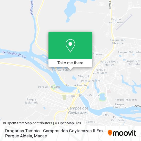 Drogarias Tamoio - Campos dos Goytacazes II Em Parque Aldeia map