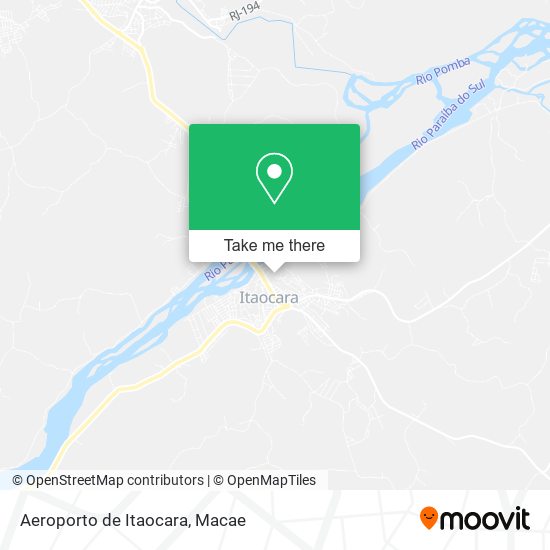 Aeroporto de Itaocara map