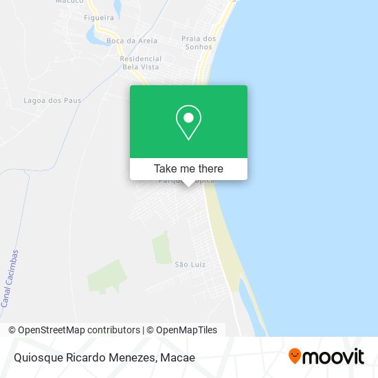 Quiosque Ricardo Menezes map