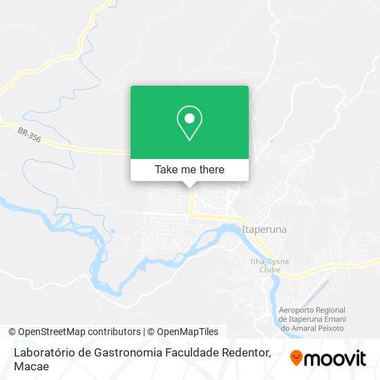 Laboratório de Gastronomia Faculdade Redentor map