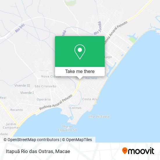 Itapuã Rio das Ostras map