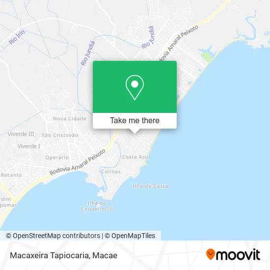 Macaxeira Tapiocaria map