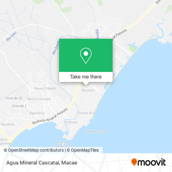 Agua Mineral Cascatai map