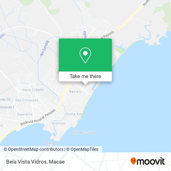 Mapa Bela Vista Vidros