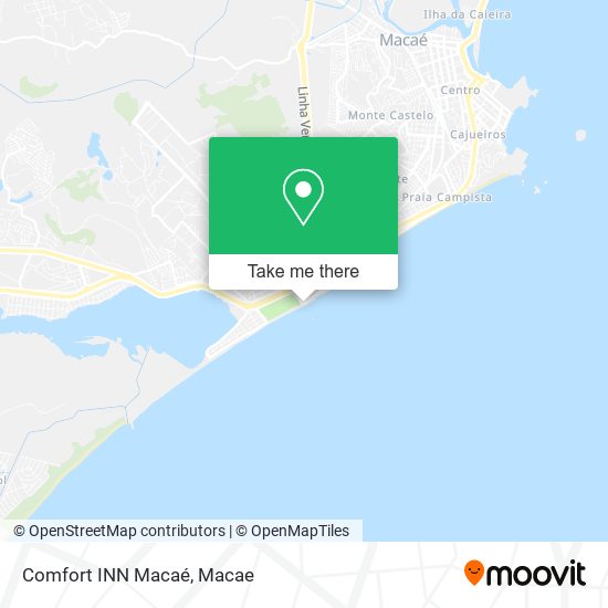 Mapa Comfort INN Macaé