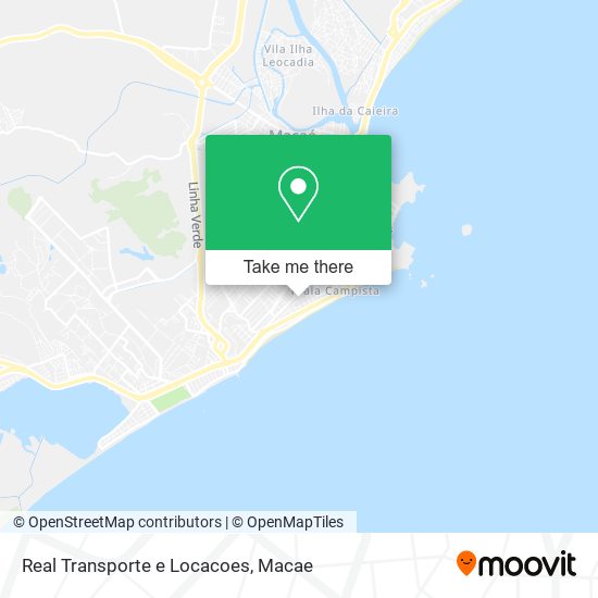 Real Transporte e Locacoes map