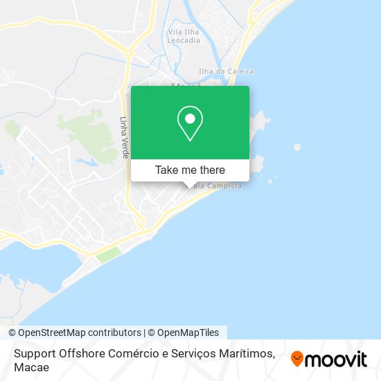 Mapa Support Offshore Comércio e Serviços Marítimos