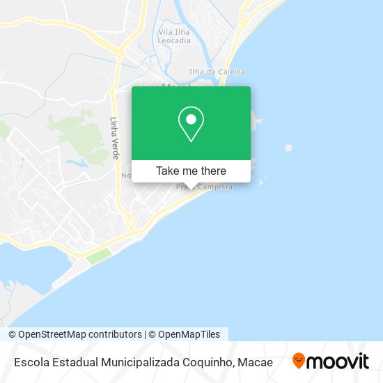 Mapa Escola Estadual Municipalizada Coquinho