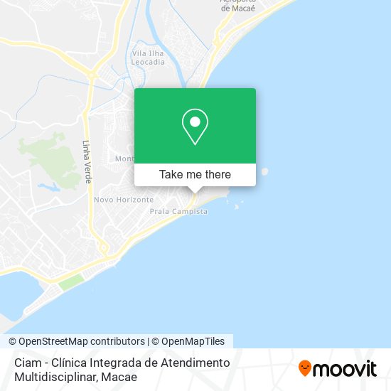 Mapa Ciam - Clínica Integrada de Atendimento Multidisciplinar