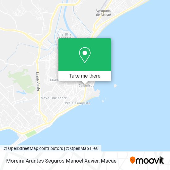 Moreira Arantes Seguros Manoel Xavier map