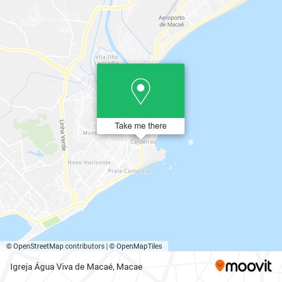 Mapa Igreja Água Viva de Macaé