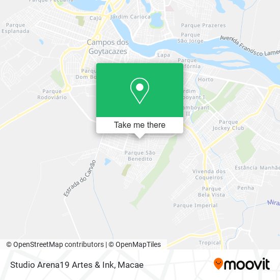 Studio Arena19 Artes & Ink map
