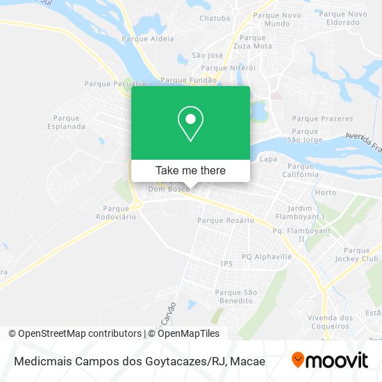 Medicmais Campos dos Goytacazes / RJ map