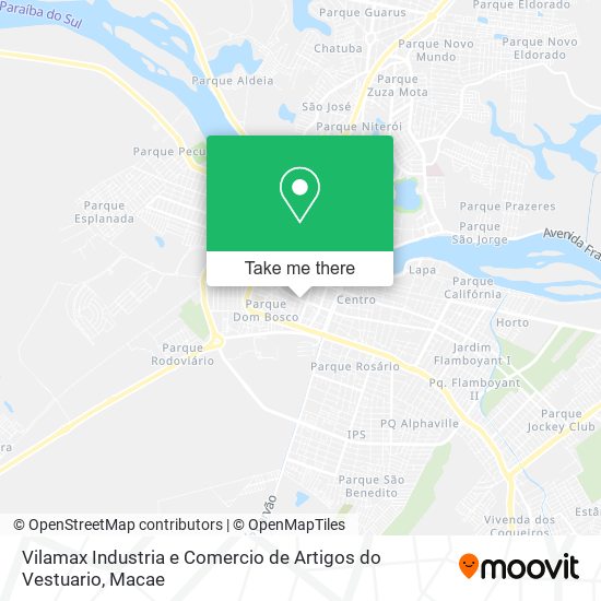 Vilamax Industria e Comercio de Artigos do Vestuario map