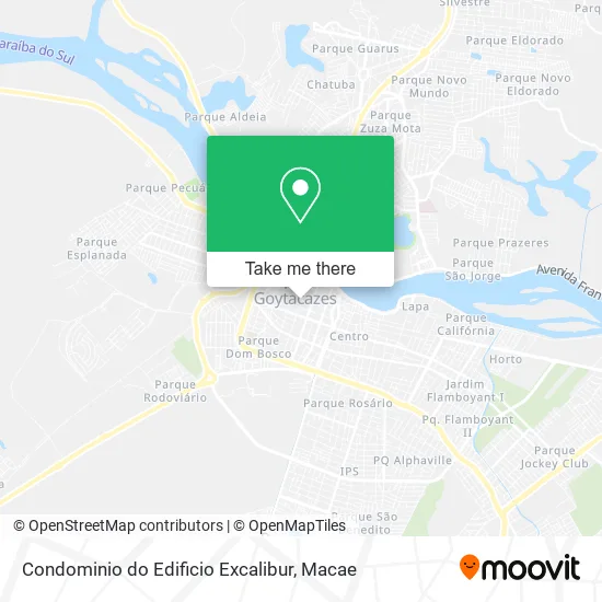 Condominio do Edificio Excalibur map