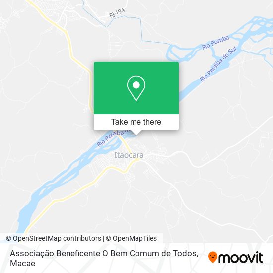 Associação Beneficente O Bem Comum de Todos map
