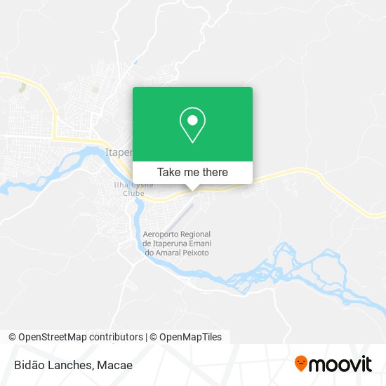 Bidão Lanches map