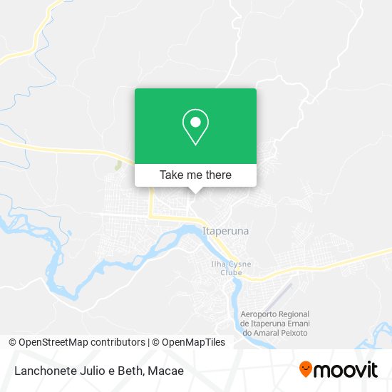 Lanchonete Julio e Beth map
