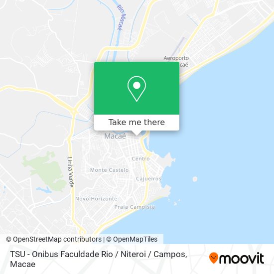 TSU - Onibus Faculdade Rio / Niteroi / Campos map