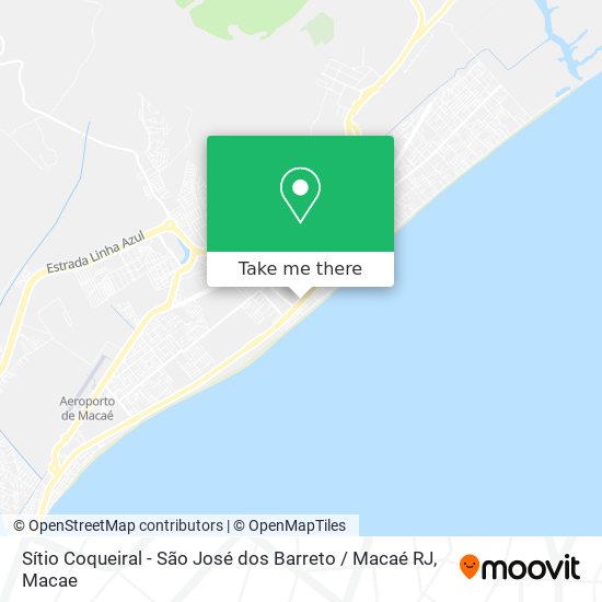 Sítio Coqueiral - São José dos Barreto / Macaé RJ map