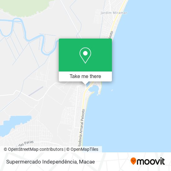 Supermercado Independência map