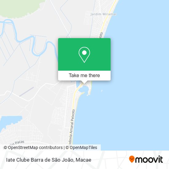 Iate Clube Barra de São João map