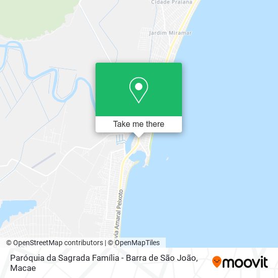 Paróquia da Sagrada Família - Barra de São João map