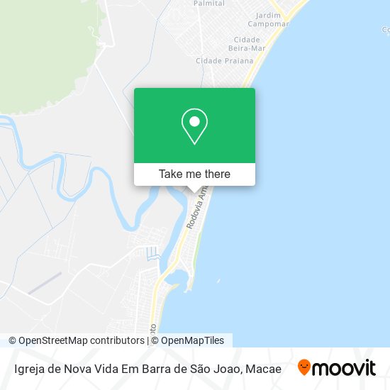 Igreja de Nova Vida Em Barra de São Joao map