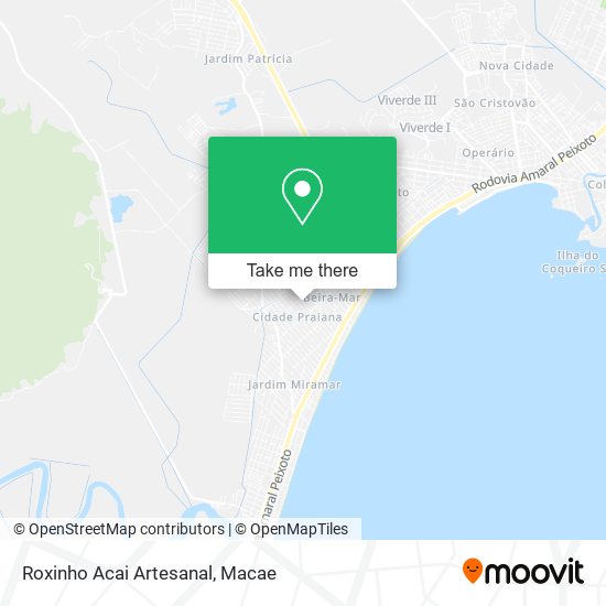 Roxinho Acai Artesanal map