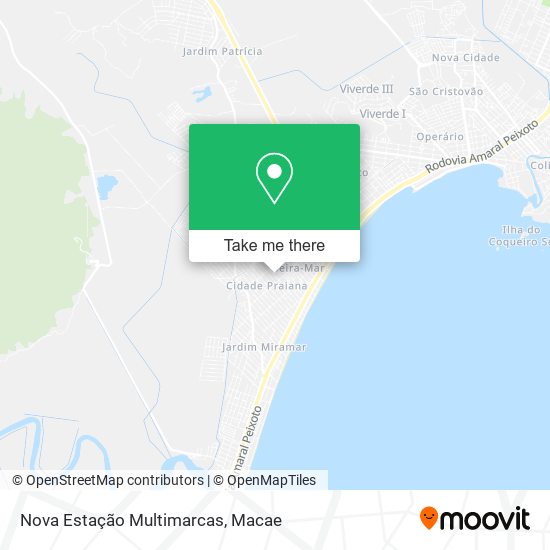 Nova Estação Multimarcas map