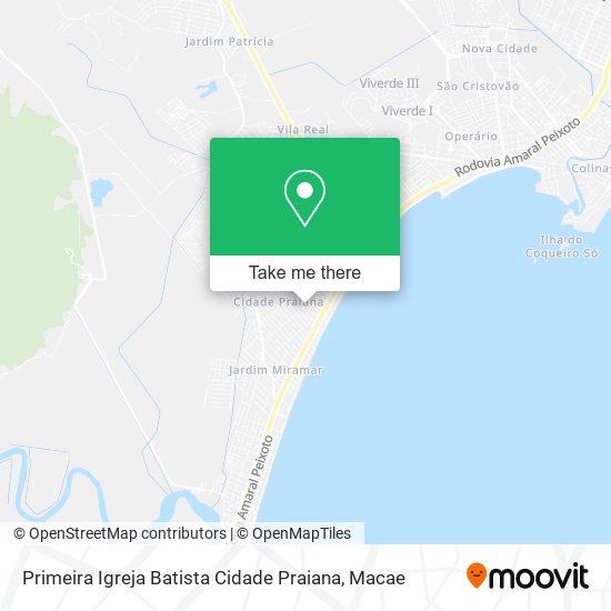 Primeira Igreja Batista Cidade Praiana map