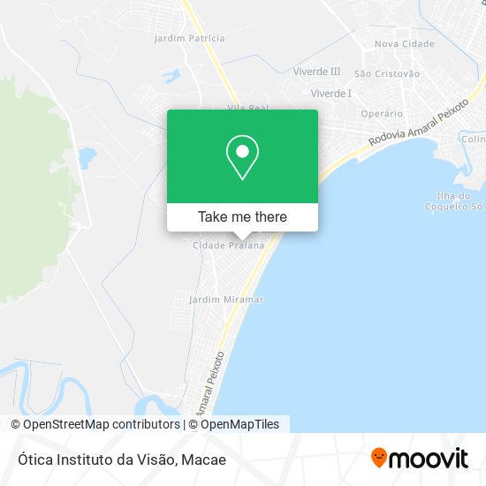 Ótica Instituto da Visão map