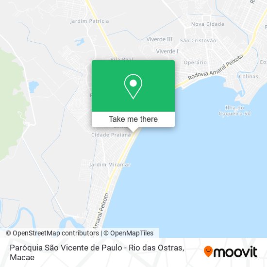Paróquia São Vicente de Paulo - Rio das Ostras map