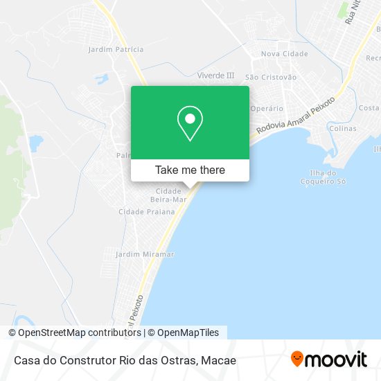 Casa do Construtor Rio das Ostras map
