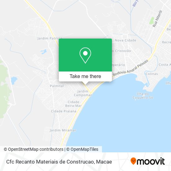 Cfc Recanto Materiais de Construcao map
