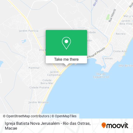 Igreja Batista Nova Jerusalém - Rio das Ostras map