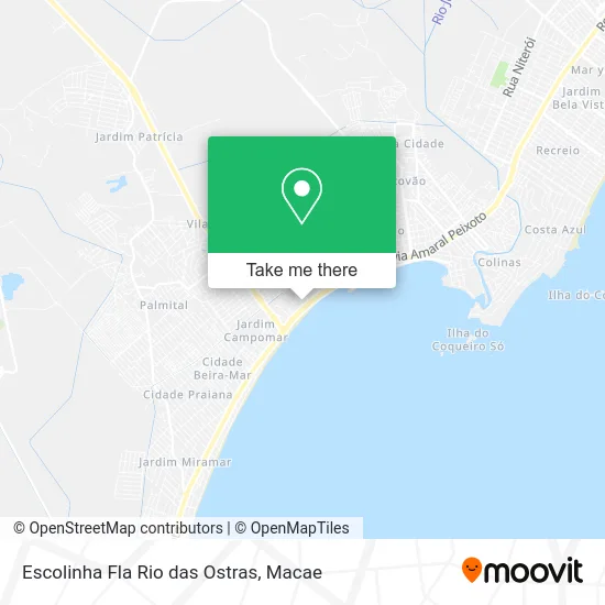 Escolinha Fla Rio das Ostras map