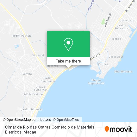 Cimar de Rio das Ostras Comércio de Materiais Elétricos map