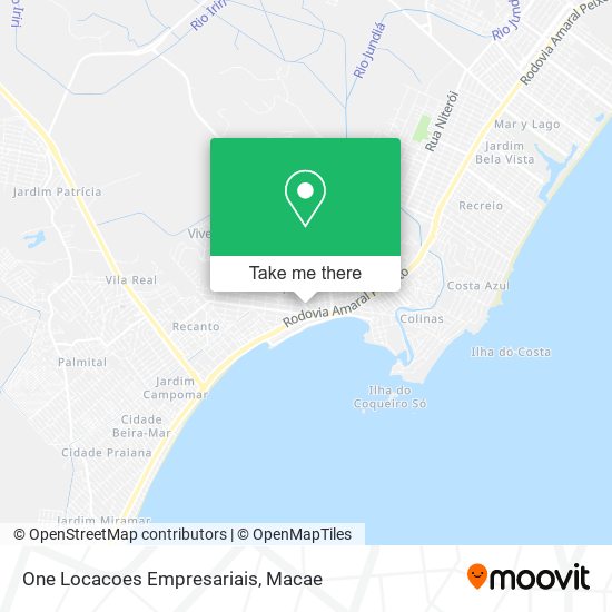 One Locacoes Empresariais map
