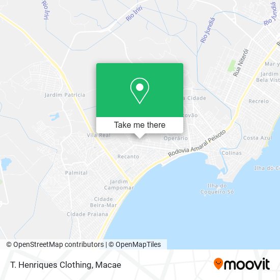 T. Henriques Clothing map