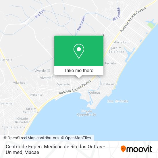 Centro de Espec. Medicas de Rio das Ostras - Unimed map