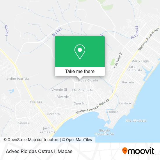 Advec Rio das Ostras I map